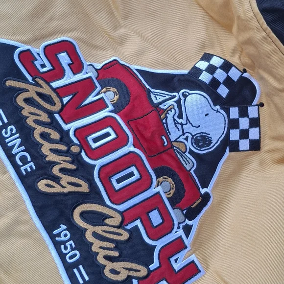 Peanuts Racing Jacket with Snoopy Patch - Picture 6 of 7